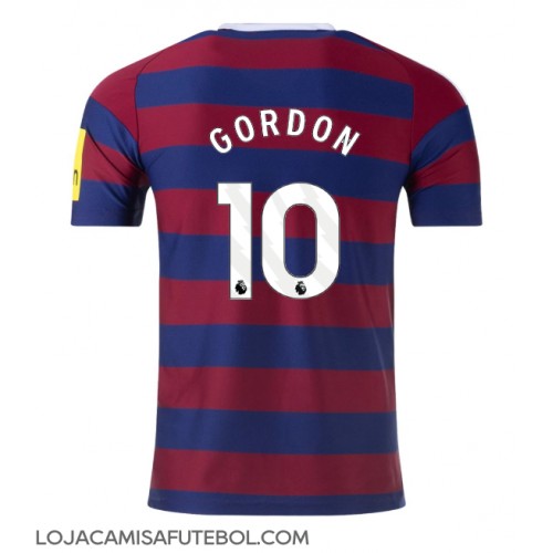 Camisa de Futebol Newcastle United Anthony Gordon #10 Equipamento Secundário 2024-25 Manga Curta